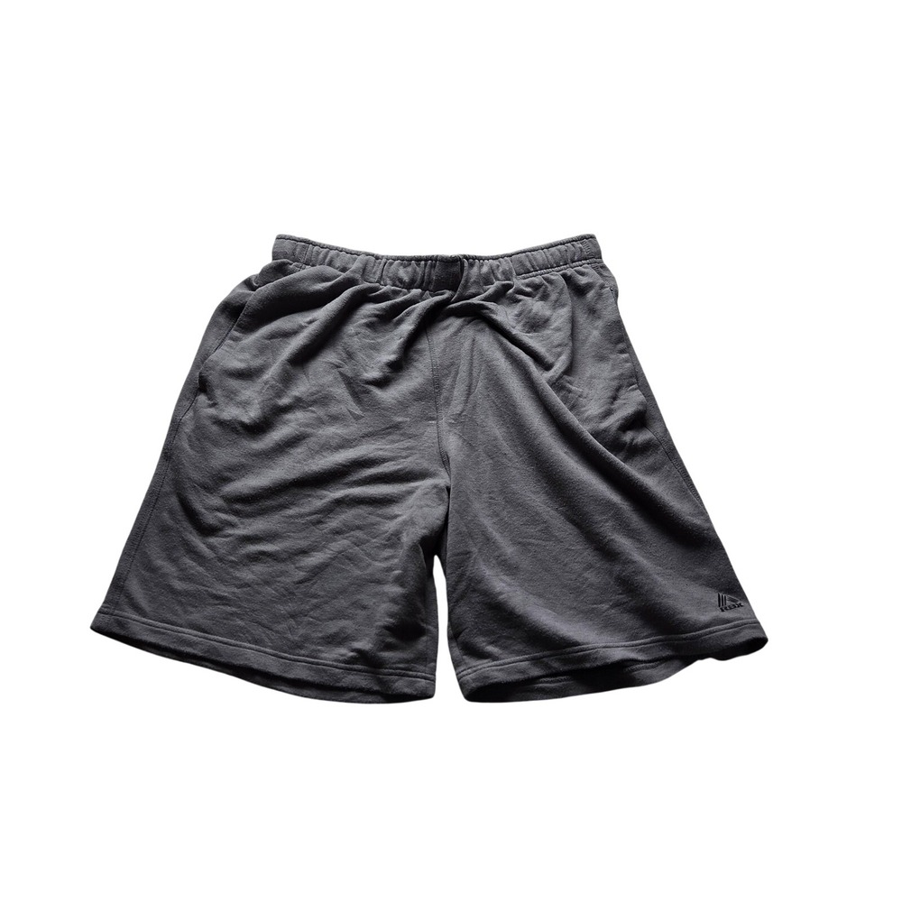 RBX Shorts Mens M Gray X-Dri 8 Inseam Elastic Waist Pockets Running Gym Athletic